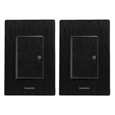 nano 電氣 Art2 SIMPLE 1開關 全黑, 2個