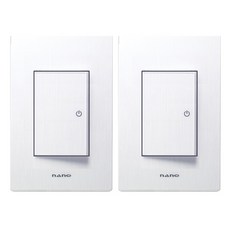 nano 電氣 Art2 SIMPLE 1開關 白色, 2個