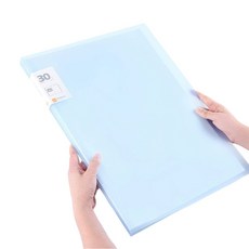 굿굿샵 스크랩북 클리어파일 A3 30p, 블루, 1개