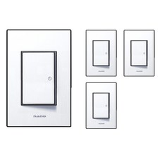 nano 電氣 Art2 SIMPLE 1開關 黑色, 4個