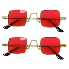 비에이비오 스퀘어 인싸 패피 선글라스, 레드골드, 2개