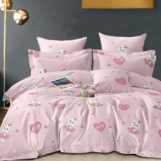 MIT 舒柔棉 薄被套, 可愛貓咪