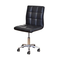 CABLE&HOME'S 凱堡家居 九宮皮革二代鋁合金腳電腦椅, 黑色