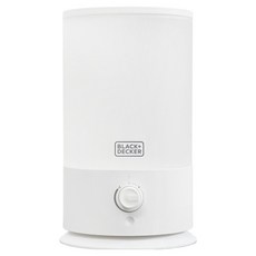 블랙앤데커 무드등 대용량 듀얼 초음파 가습기 5L, BXEH 1240-A, 화이트