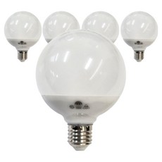 브이오 LED 야외 방수 볼구 전구 8W, 전구색, 5개