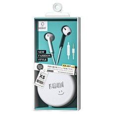 KEEKA 파이니스트랩 방긋 파우치 이어폰 3.5mm 화이트