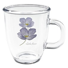 바칠레 홈카페 강화유리 머그컵 375ml, 코즈메아, 1개