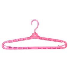 多功能可伸縮加長衣架 42 x 18 x 1cm 粉色 防滑設計, 1支
