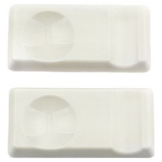 보겐 스퀘어 수저받침, 화이트, 2개