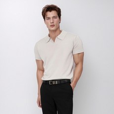 HARRISON HOMME 男性肌肉修身開領針織短袖 HA-1049 WEL1025