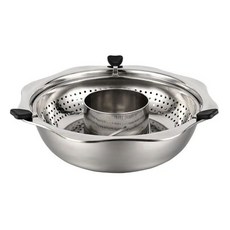 四川極品不鏽鋼旋轉升降火鍋, 39.5cm, 1個