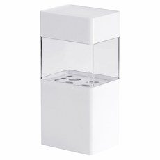 Reddot 紅點生活 美觀防塵化妝刷具晾乾收納盒, 質感白, 1個