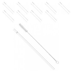 耐熱耐冷Tritan吸管 269mm 10入 + 清潔刷 10入 組, 1套