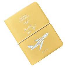 PLEPIC 護照套旅行筆記本, 1個, 黃色