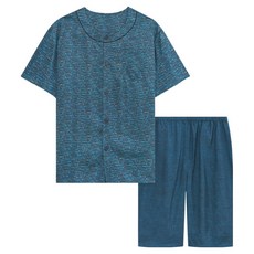 트라이 남성용 인견 반팔 파자마 상하의 세트 TMJSH32