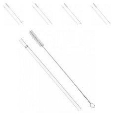 耐熱耐冷Tritan吸管 23cm 5入 + 清潔刷 5入 組, 1套