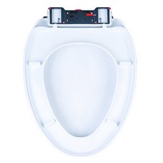 V型雙重緩降靜音馬桶蓋 通用加厚款, 1個, 白色