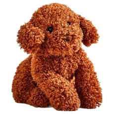 Modern House 柔軟舒適貝貝貴賓犬娃娃, 1個, 28cm, 棕色