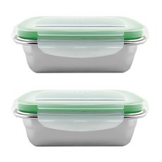 小麥購物 不鏽鋼保鮮盒 C319 350ml, 2個