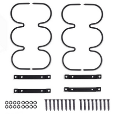 Allincell 現代日常酒架 3瓶裝 38 x 15 x 11 cm, 2個, 黑色