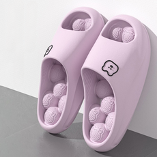 Levenraum指壓浴室拖鞋 防滑廁所拖鞋 成人用, 1組, 紫色