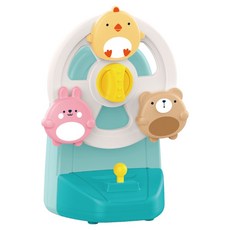 HUANGER 天空太陽星星動物朋友旋轉摩天輪吸盤旋律盒 heanhe8050, 1個, 薄荷綠