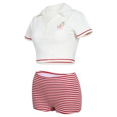 renoma 女士條紋設計比基尼 RN-LS2F553