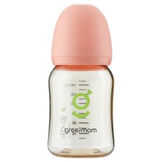 greenmom PPSU 纖巧型無奶嘴奶瓶, 1個, 150ml, 珊瑚玫瑰