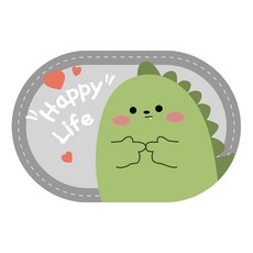 半島良品 造型軟式吸水墊 橢圓款, 恐龍