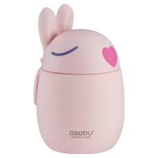 아소부 스테인레스 보온보냉 푸드자 베스티 푸드 컨테이너, 버니, 600ml, 1개
