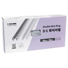 KOLAMI 3:1雙線圈 60入, 白色, 1個, 16mm