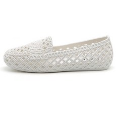 JACK&JILL 女款網紗果凍鞋 JB5320S, 250, 白色