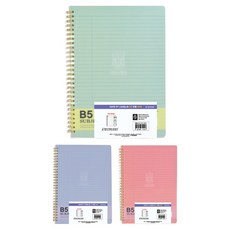 OXFORD Subjec PP 線圈筆記本 B5 左翻 80張, 3個, 隨機出貨