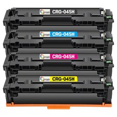 inkmade Canon CRG-045H 大容量相容碳粉匣4色套組, 1套, 黑色 + 藍色 + 紅色 + 黃色