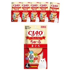 챠오츄르 고양이 프리미엄 짜먹는 간식 4p, 참치, 56g, 6개