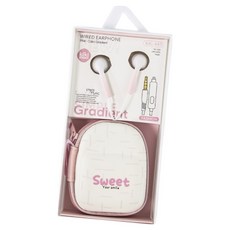키키슛 파이니스트랩 키키 해피 데이 파우치 유선 이어폰 3.5mm 핑크