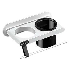 oenon 極緻無痕橫桿收納吹風機架, 清新白色, 1個