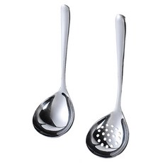 Axis 艾克思 304不鏽鋼加深加大湯網勺, 不鏽鋼色, 2支