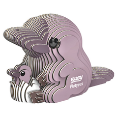 EuGy 3D立體紙拼圖, 7張, 鴨嘴獸 048_STA_09, 1盒