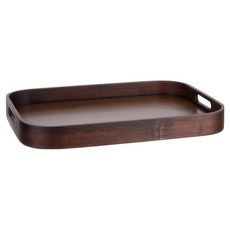 플라라 타원 핸들 트레이, 월넛, 1개