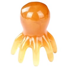 크블랑스 고급 두피괄사 마사지기 68 x 54 x 3 mm, L 브라운, 1개