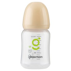 greenmom PP 纖巧型無奶嘴奶瓶, 1個, 140ml, 莉莉米色