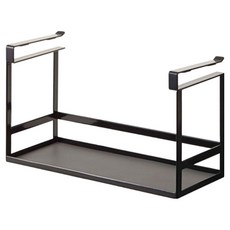 더자카 베이직 걸이식 다용도 주방선반, 블랙, 1개