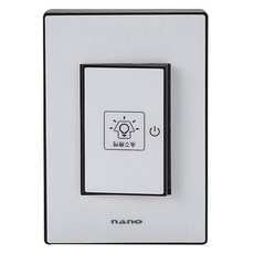 nano Art2 Nano電氣 室內裝潢 壓克力配線裝置 SIMPLE 總關燈開關 黑色, 1個