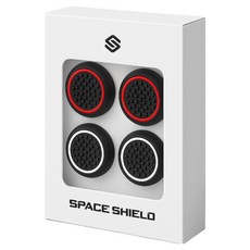 스페이스쉴드 닌텐도 스위치 2 조이콘 호환 블랙 라인 엠보 실리콘 스틱 캡 2종 x 2p 세트, 블랙레드, 블랙화이트, 1세트