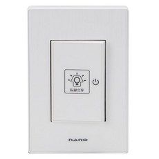 ART2 奈米電氣 室內裝飾 壓克力 配線裝置 SIMPLE 一鍵全關 開關 白色, 1個