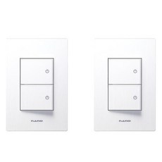 Art2 奈米電工 室內壓克力配線裝置 SIMPLE 3路2開關 白色, 2個