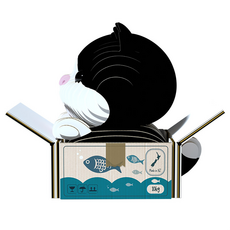 EuGy 3D立體紙拼圖, 7張, 燕尾服貓, 1盒