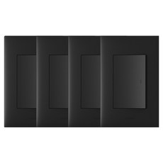 Legrand 羅格朗 Apela Simple 1開關 黑色, 4個