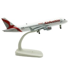 模型飛機 阿拉伯航空 A320 20cm 1 : 300 20_320 模型飛機 + 底座套組, 1套, 隨機出貨(底座)